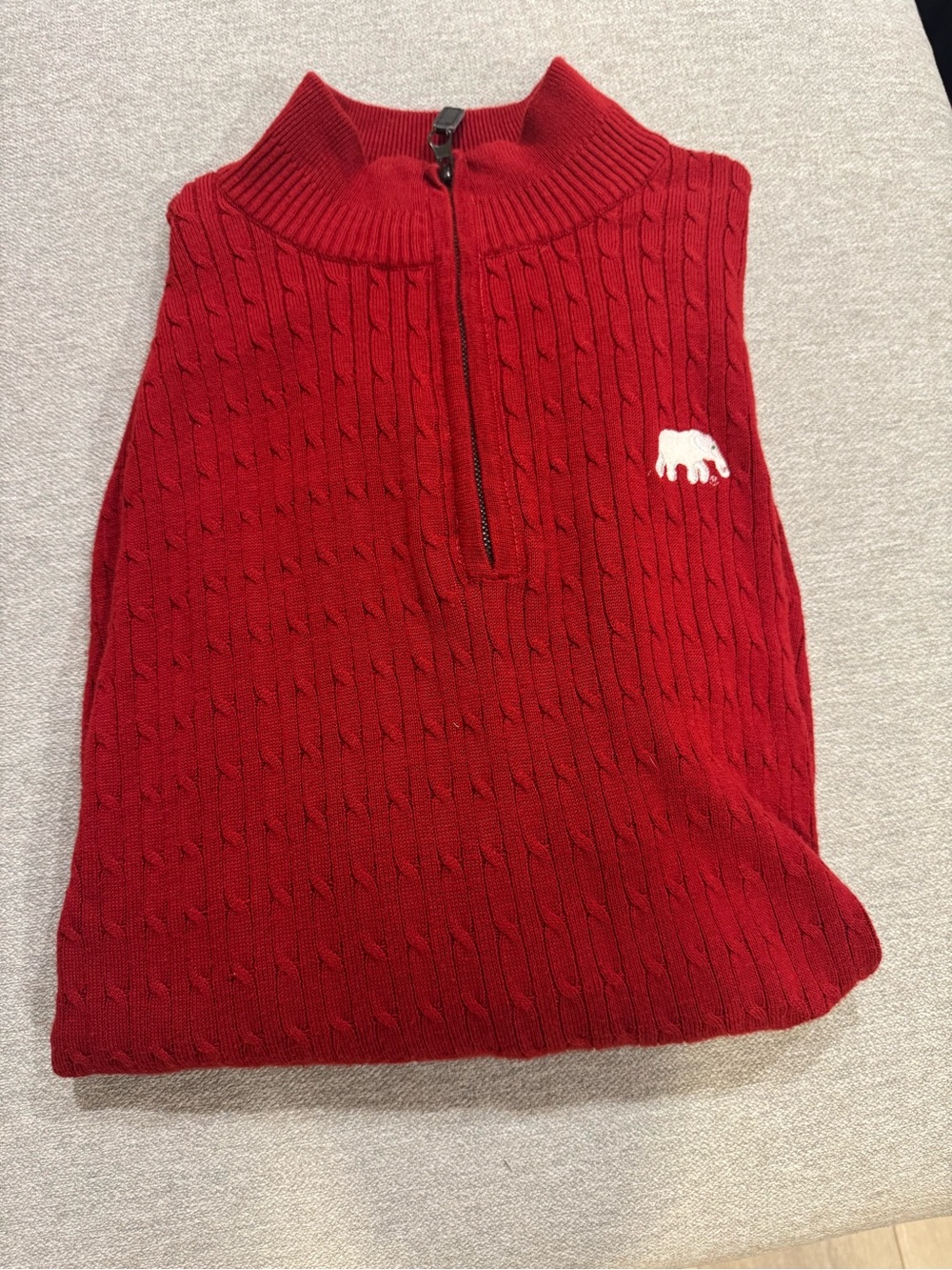Mens University of Alabama 1/4 zip Sweater